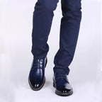 Heren Oxford Schoenen Leren Gesloten Vetersluiting Formeel