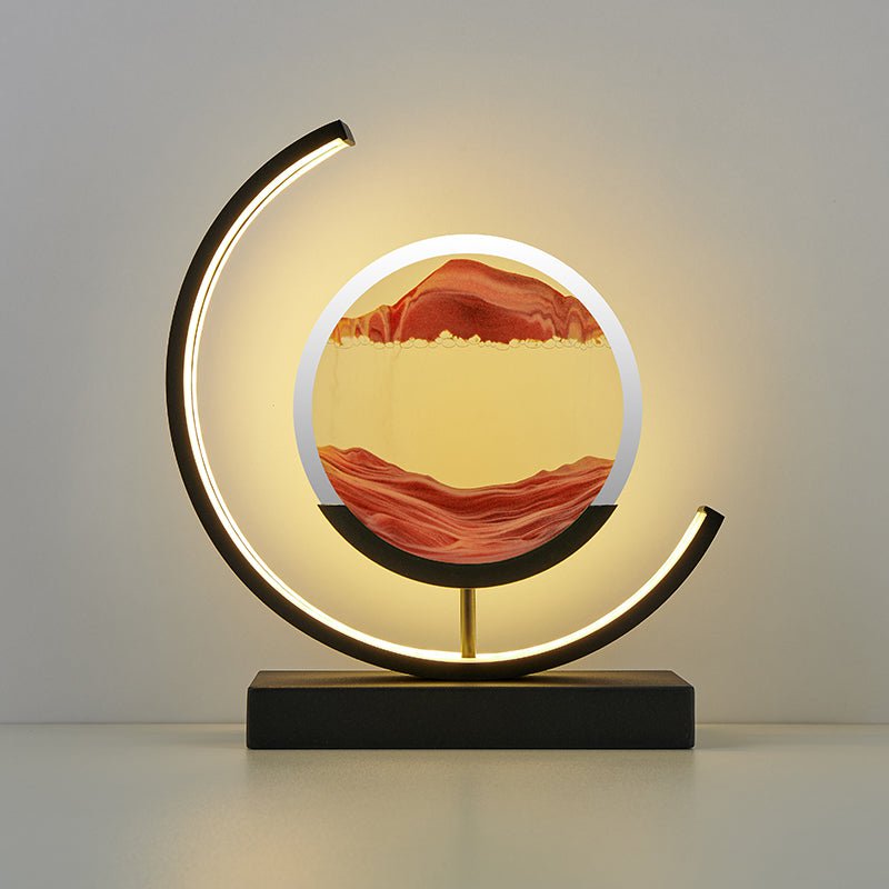 Sands of Time LED Tafellamp met Goudkleurige Afwerking – Touchbediening