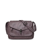 De Regina Crossbody Bag Vegan Leer Zwart Kleine Schoudertas Met Binnen Compartiment