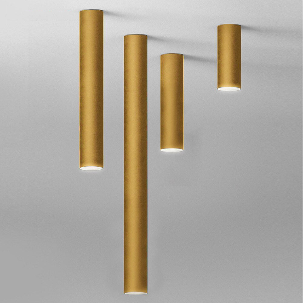 Spot moderne LED in de vorm van een gouden buis Grover