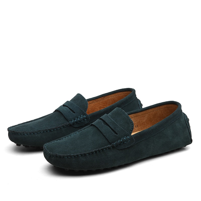 Loafers Suède Italiaanse Casual Voor Heren Met Comfort