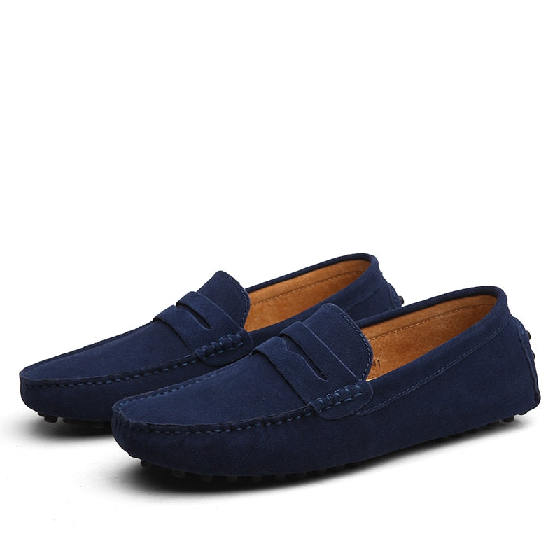 Loafers Suède Italiaanse Casual Voor Heren Met Comfort