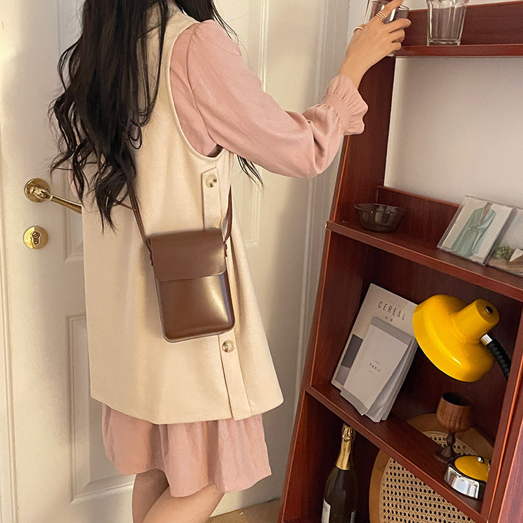 De OUSU Mini PU-leren portemonnee