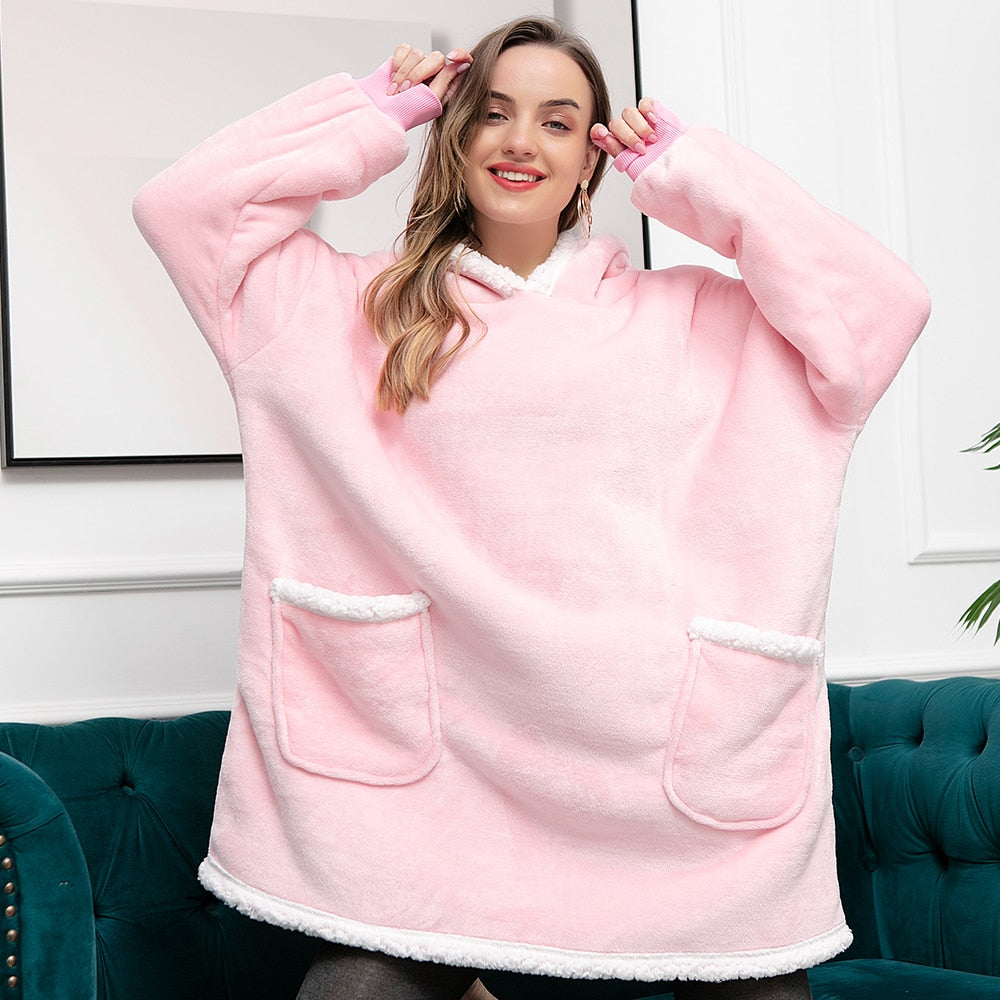 Adōre Hoodie & Deken | Heerlijke Combinatie van een Zachte Hoodie en Comfy Deken in één!