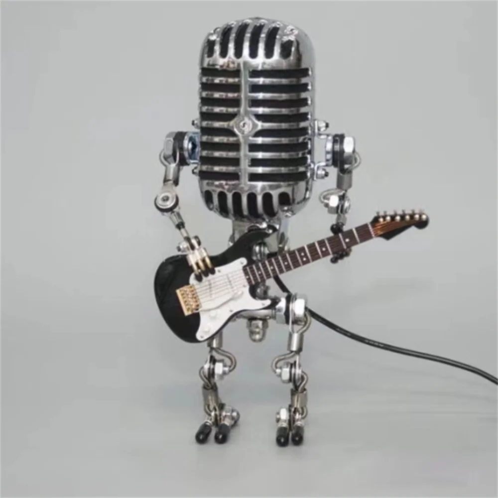 Guitarlamp Robotlamp Met Gitaar Design Luxe Dimbare Tafellamp Voor Woonkamer Slaapkamer En Bureau