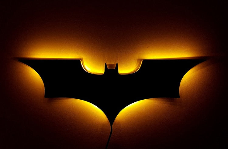 Batman LED Wandlamp met Draadloze Afstandsbediening en Kleurverandering