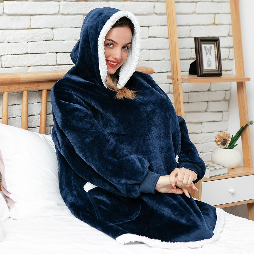 Adōre Hoodie & Deken | Heerlijke Combinatie van een Zachte Hoodie en Comfy Deken in één!