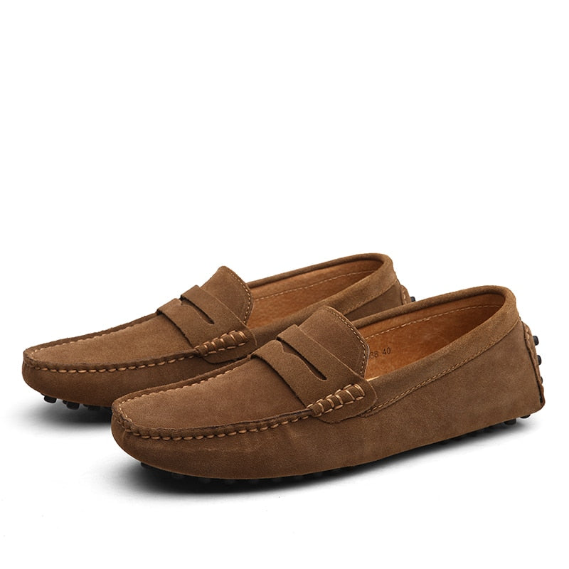 Loafers Suède Italiaanse Casual Voor Heren Met Comfort