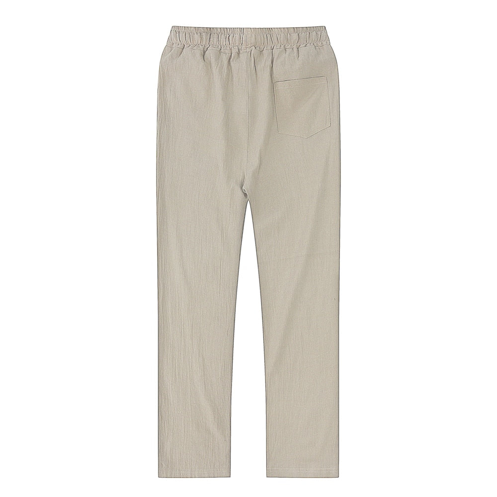 Linnen Pantalon Heren Zomer Luchtig Casual Comfortabel