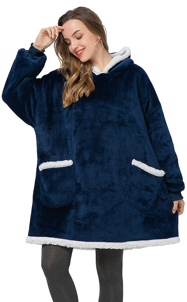 Adōre Hoodie & Deken | Heerlijke Combinatie van een Zachte Hoodie en Comfy Deken in één!