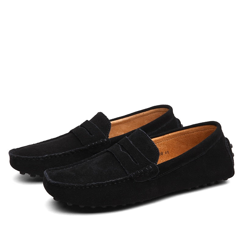 Loafers Suède Italiaanse Casual Voor Heren Met Comfort