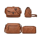 De Regina Crossbody Bag Vegan Leer Zwart Kleine Schoudertas Met Binnen Compartiment