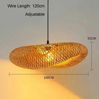 EcoLantern - Vintage Bamboe LED hanglamp