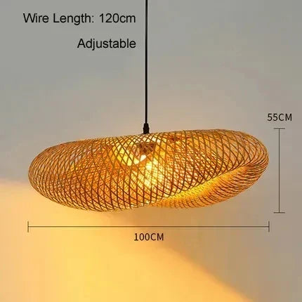 EcoLantern - Vintage Bamboe LED hanglamp