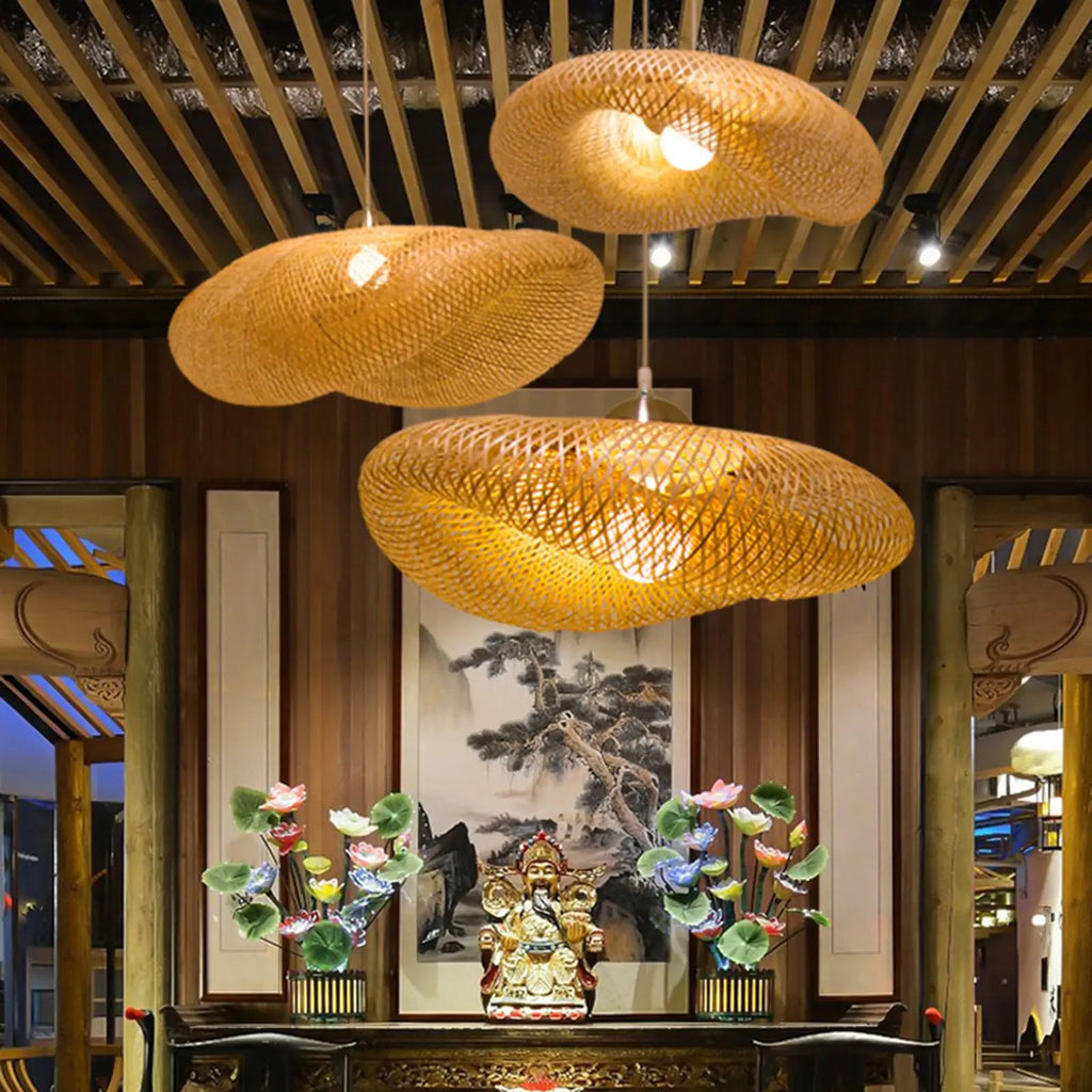 EcoLantern - Vintage Bamboe LED hanglamp