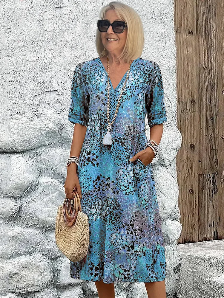 Harper | Dames Midi-jurk met bloemenprint | Elegant 2