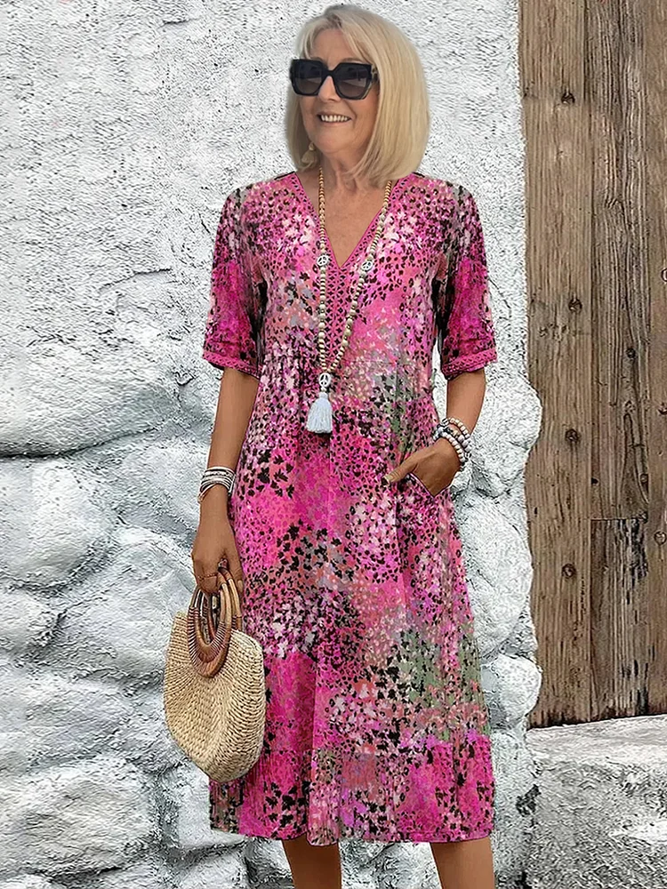 Harper | Dames Midi-jurk met bloemenprint | Elegant 3