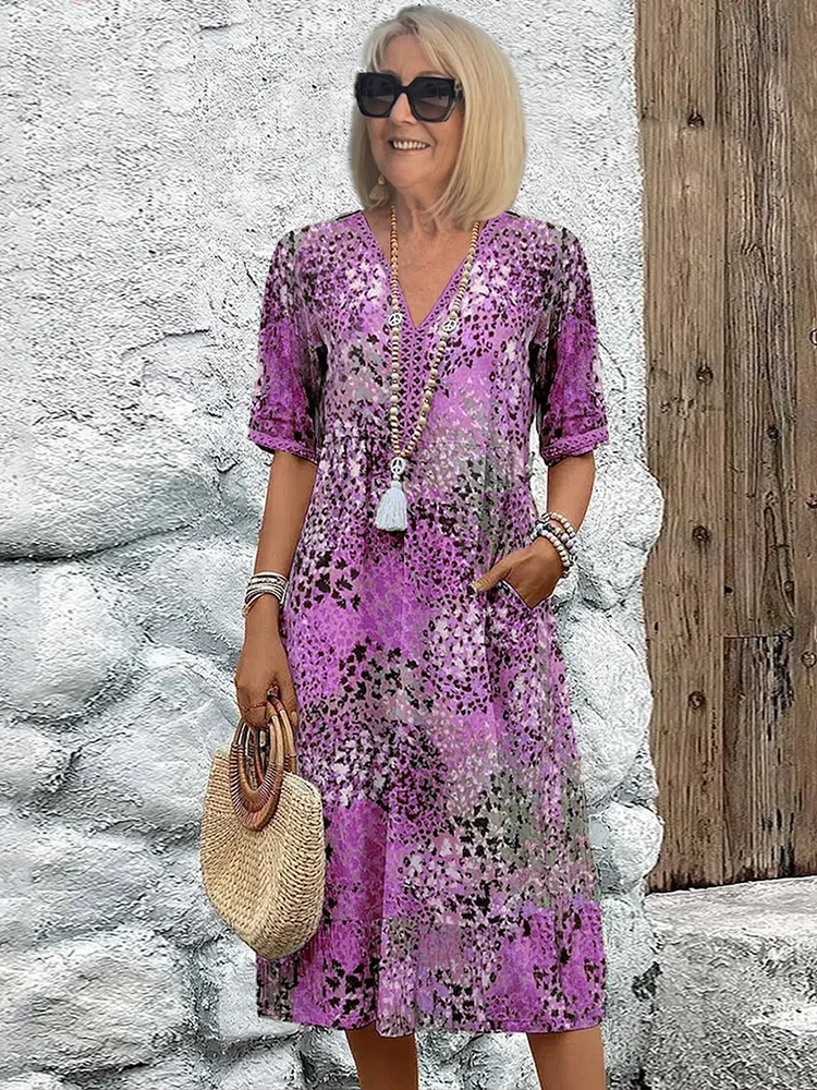 Harper | Dames Midi-jurk met bloemenprint | Elegant 4