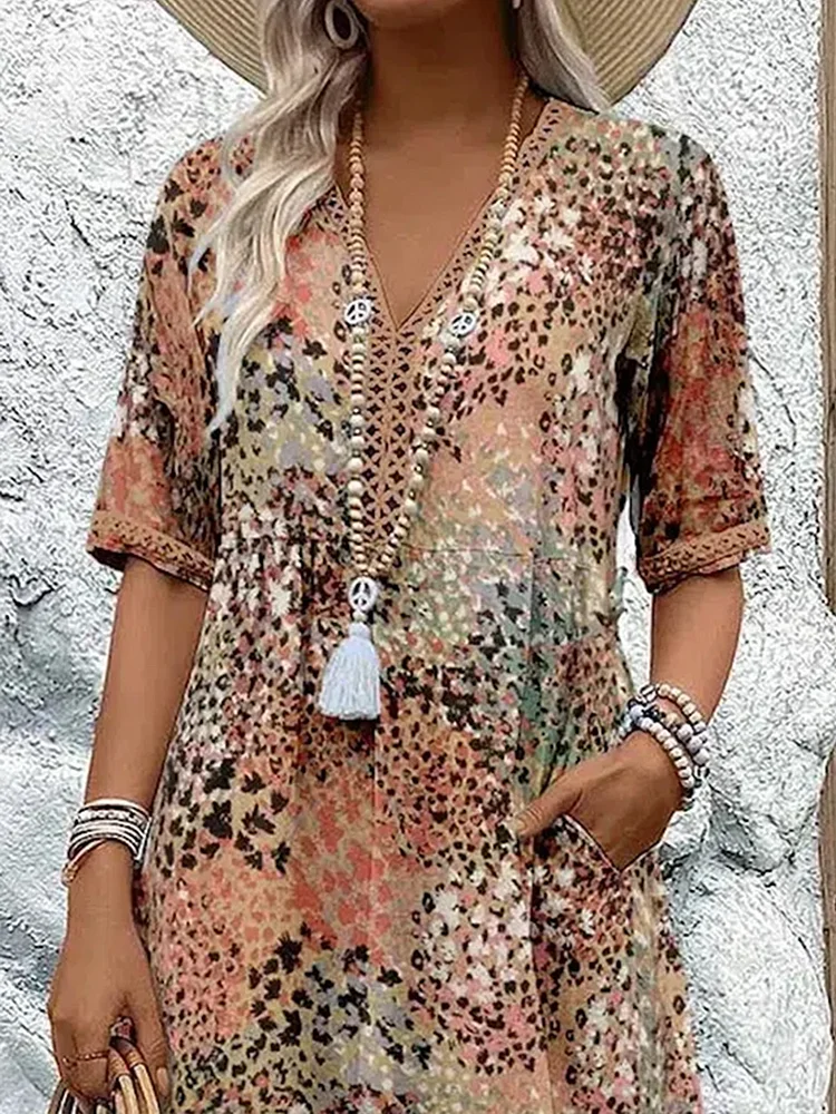 Harper | Dames Midi-jurk met bloemenprint | Elegant 5