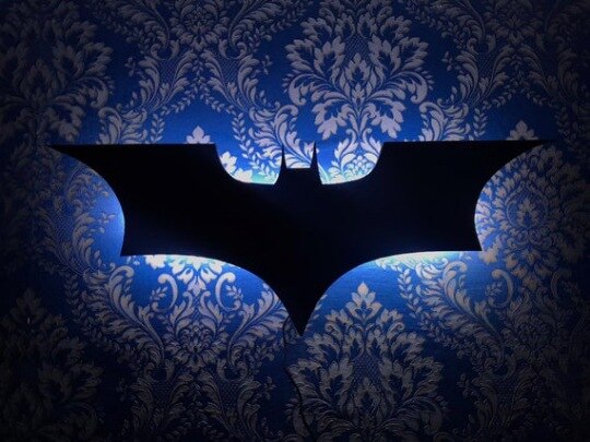 Batman LED Wandlamp met Draadloze Afstandsbediening en Kleurverandering