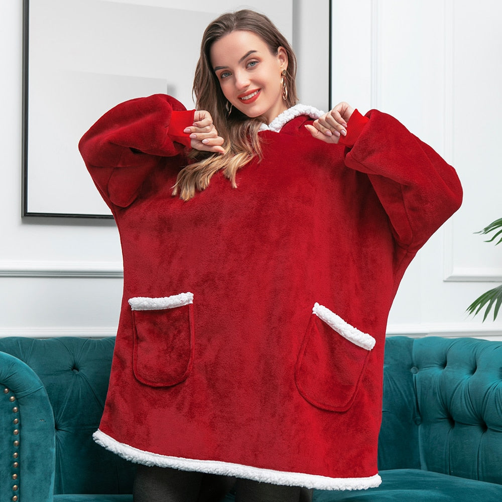 Adōre Hoodie & Deken | Heerlijke Combinatie van een Zachte Hoodie en Comfy Deken in één!