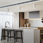 Spot moderne LED in de vorm van een gouden buis Grover
