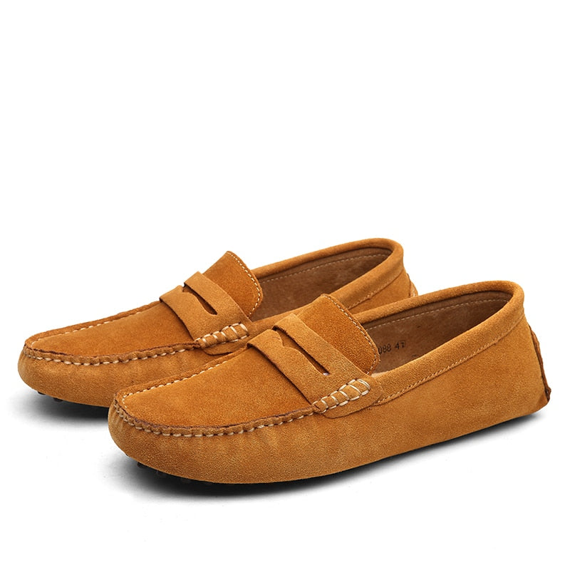 Loafers Suède Italiaanse Casual Voor Heren Met Comfort