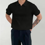Heren T Shirt Zwart M Katoen Spierfit-3