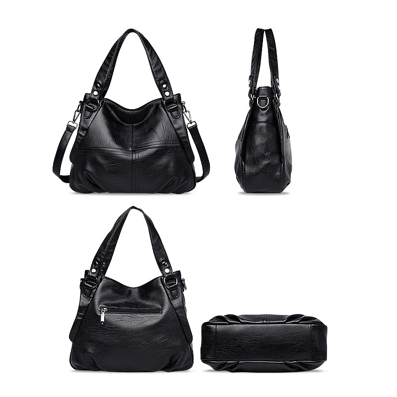 De Jennifer Handtas Vegan Leer Met Afneembare Strap En Zwart Hardware