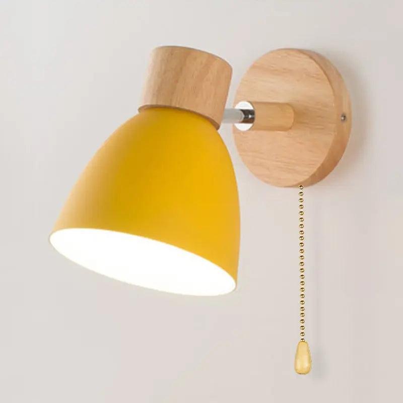 Yadiel - Scandinavische Houte Wandlamp