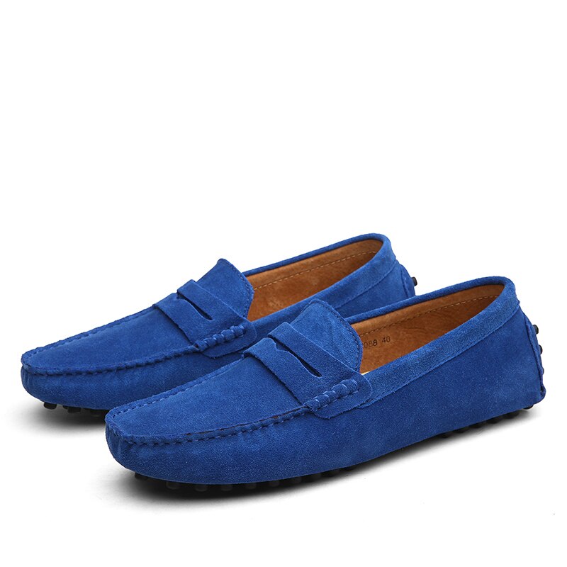 Loafers Suède Italiaanse Casual Voor Heren Met Comfort