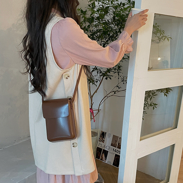 De OUSU Mini PU-leren portemonnee