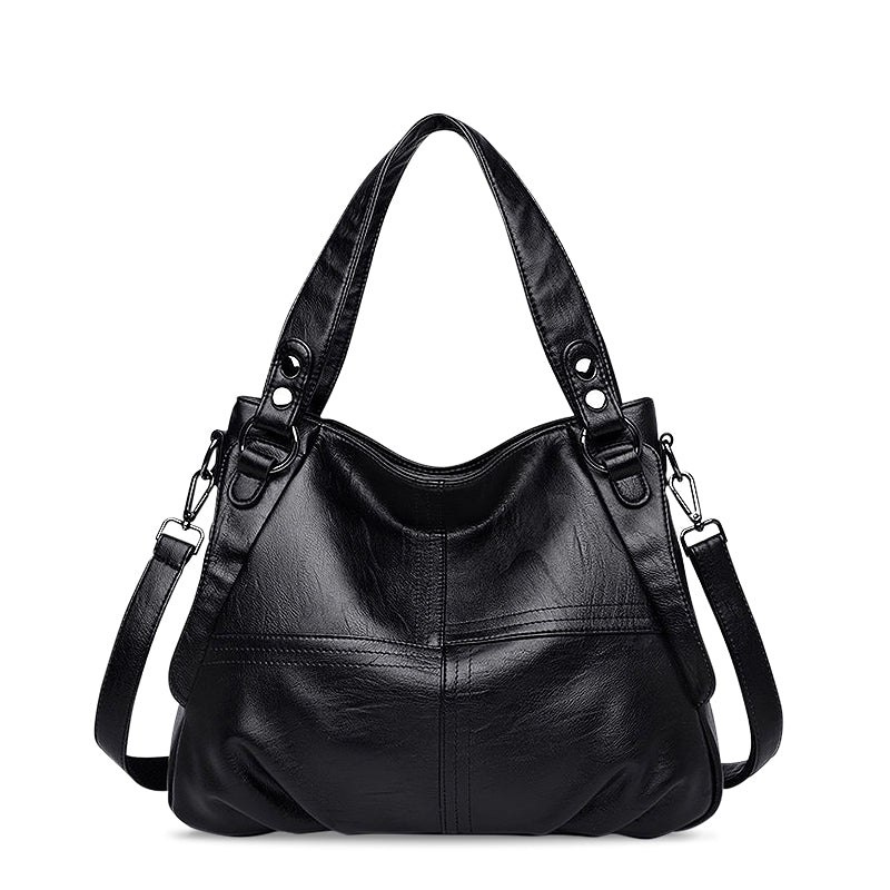 De Jennifer Handtas Vegan Leer Met Afneembare Strap En Zwart Hardware