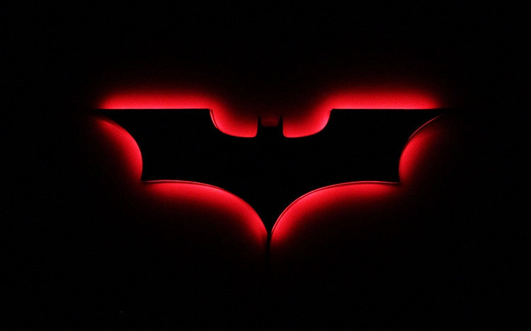 Batman LED Wandlamp met Draadloze Afstandsbediening en Kleurverandering