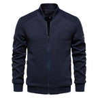 Heren Bomberjack Slim Fit Waffle Knit Blend 6