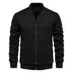 Heren Bomberjack Slim Fit Waffle Knit Blend 7
