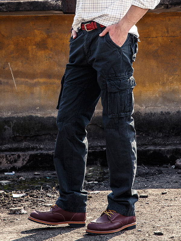 Heren Cargo Broek Katoen Casual Outdoor Comfort 10