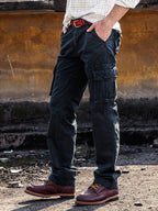 Heren Cargo Broek Katoen Casual Outdoor Comfort 10