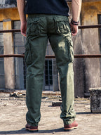 Heren Cargo Broek Katoen Casual Outdoor Comfort 2