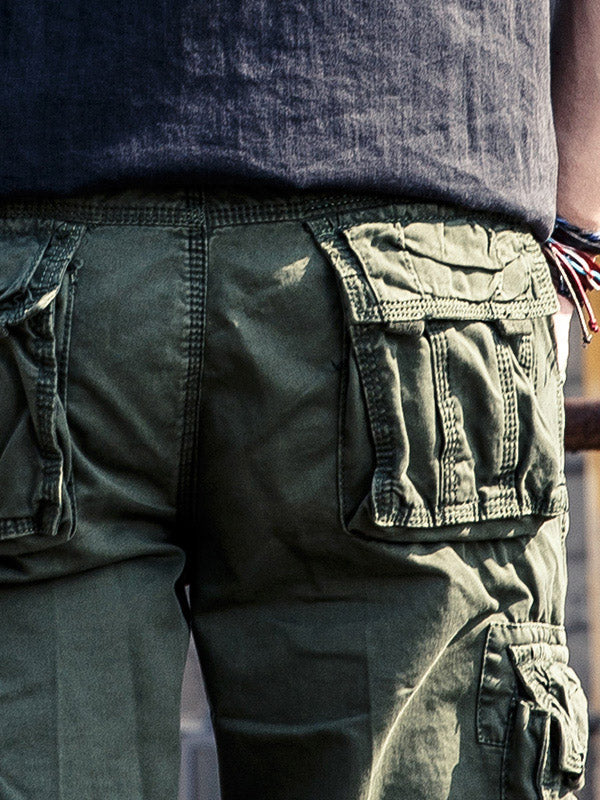 Heren Cargo Broek Katoen Casual Outdoor Comfort 4