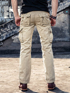 Heren Cargo Broek Katoen Casual Outdoor Comfort 7
