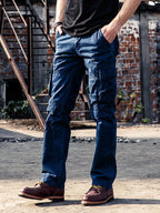 Heren Cargo Broek Katoen Casual Outdoor Comfort 9