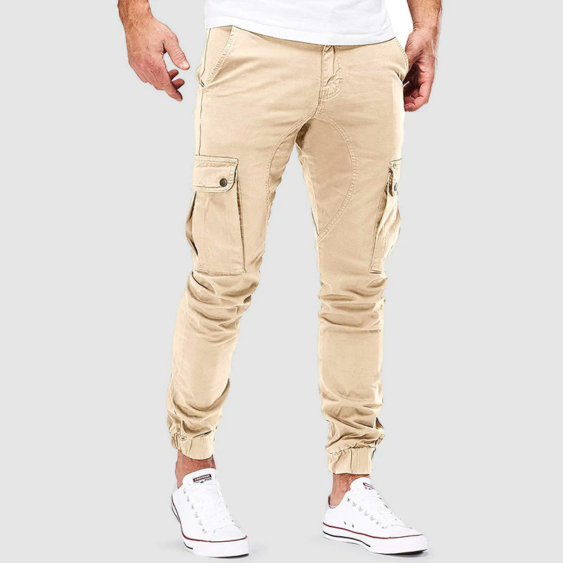 Heren Cargo Broek Slim Fit Katoenmix 0