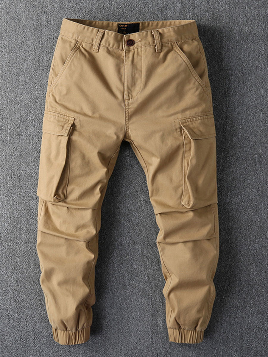 Heren Cargo Jogger Broek Katoen Camouflage 2