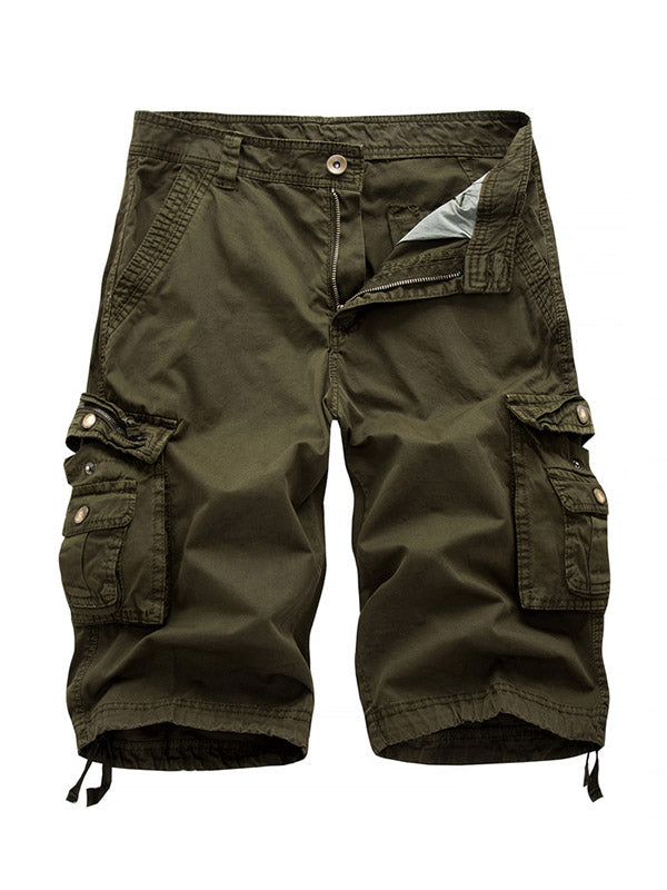 Heren Cargo Shorts Katoen Met Grote Zakken 0