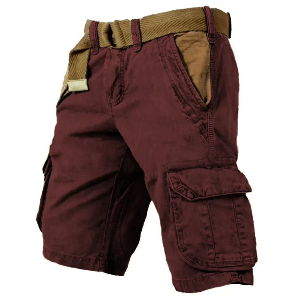 Heren Cargo Shorts Katoen Vintage Ademend 2