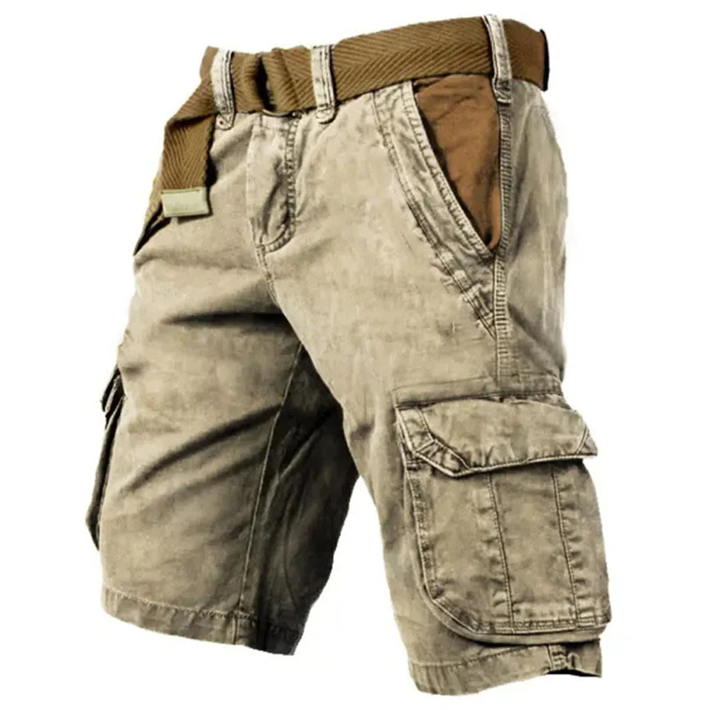 Heren Cargo Shorts Katoen Vintage Ademend 3