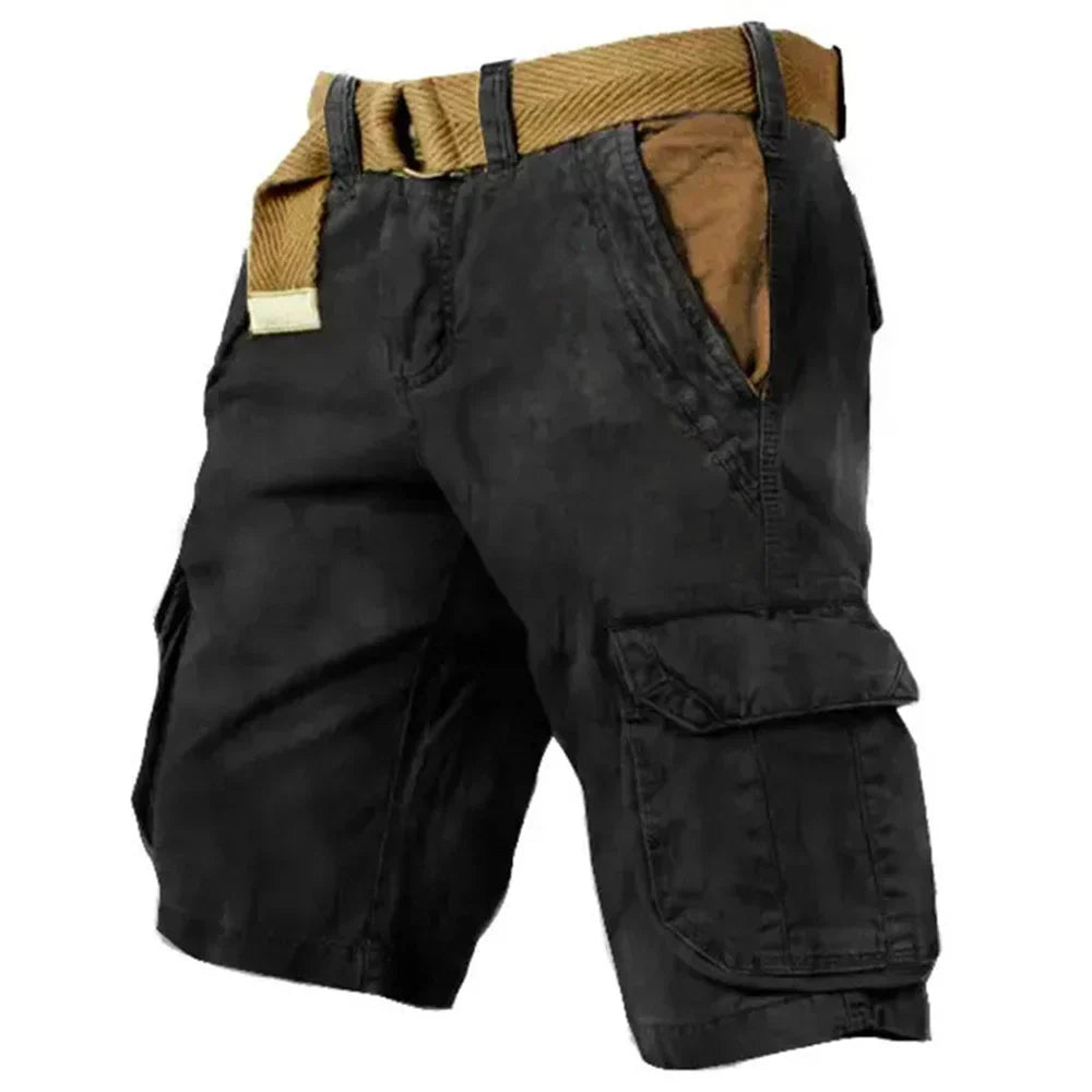 Heren Cargo Shorts Katoen Vintage Ademend 4