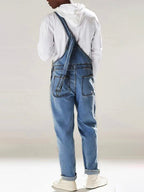 Heren Denim Overalls Katoenmix Slim Fit 1