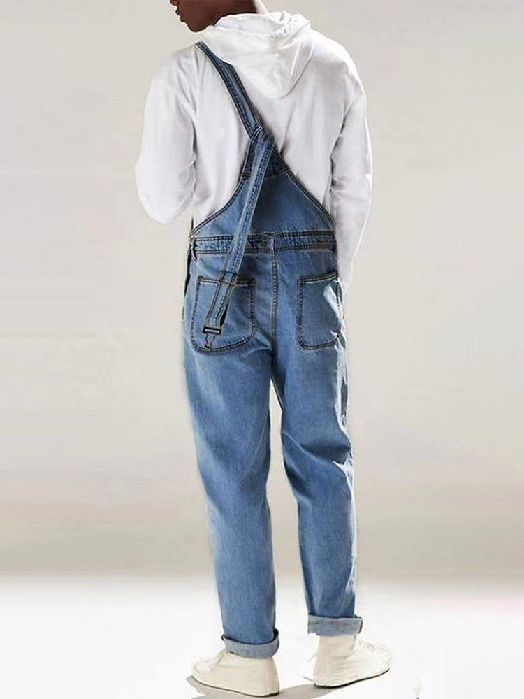 Heren Denim Overalls Katoenmix Slim Fit 1